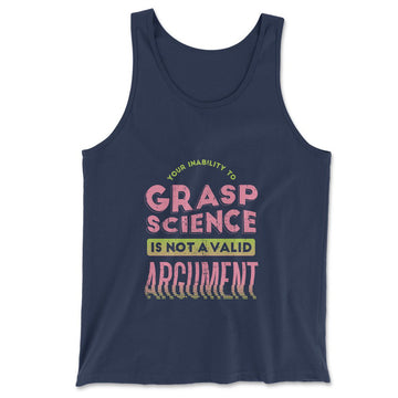 Not A Valid Argument Men/Unisex Tank in Navy color